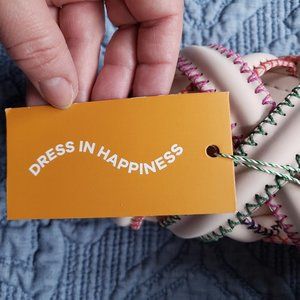 FARM Rio | Shoes | Farm Rio Nude Zigzag Stitch Vegan Leather Cross